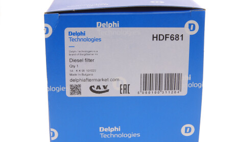 Фото 5 - Паливний фільтр Delphi HDF681