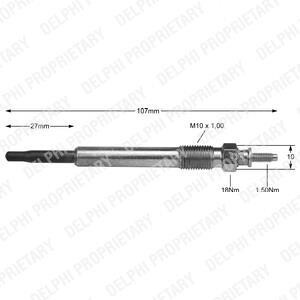 Свеча накаливания - Delphi HDS367