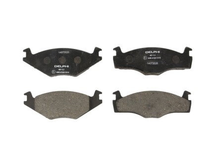 Дисковые тормозные колодки, комплект - Delphi LP0421