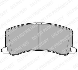 Гальмівні колодки, дискові - (5580062G60, 5580061G75, 5580061G74) Delphi LP1014