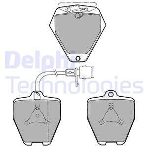 Комплект тормозных колодок, дисковый тормоз - Delphi LP1024