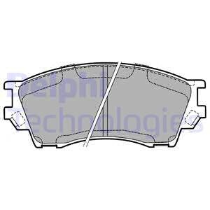 Комплект тормозных колодок, дисковый тормоз - (ta013323z) Delphi LP1063