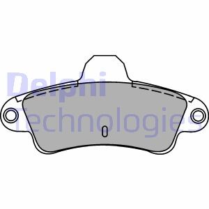 Фото 2 - Тормозные колодки Delphi LP1242