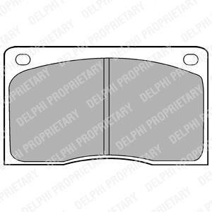 Комплект тормозных колодок, дисковый тормоз - Delphi LP132