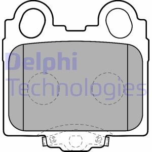 Гальмівні колодки, дискові - (0446622180, 0446630120, 0446630121) Delphi LP1510