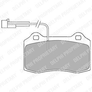 Комплект тормозных колодок, дисковый тормоз - (4813005100, 4813005110, 77362239) Delphi LP1543