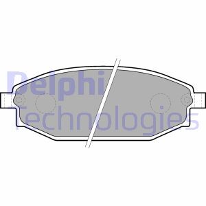 Комплект тормозных колодок, дисковый тормоз - (58101M1A00, SB000027, SB000100) Delphi LP1665