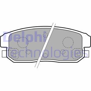 Комплект тормозных колодок, дисковый тормоз - (f1Y12649Z) Delphi LP1829