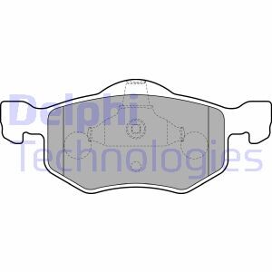 Комплект тормозных колодок, дисковый тормоз - (1U2Z2V001BA, 4L8Z2001AA, 4L58Z2001AA) Delphi LP1900