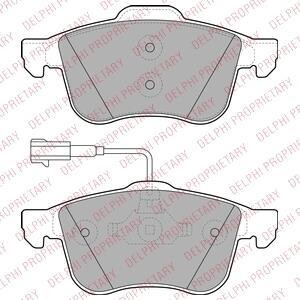Комплект тормозных колодок, дисковый тормоз - Delphi LP1959