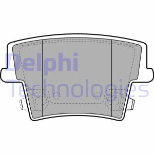 Комплект тормозных колодок, дисковый тормоз - Delphi LP2035