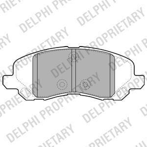 Комплект тормозных колодок, дисковый тормоз - Delphi LP2038