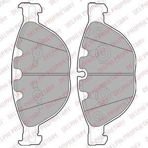 Комплект тормозных колодок, дисковый тормоз - Delphi LP2041