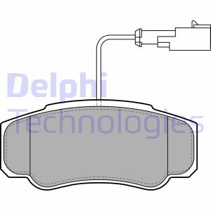 Комплект тормозных колодок, дисковый тормоз - (5001868608, D4060MA000) Delphi LP2054