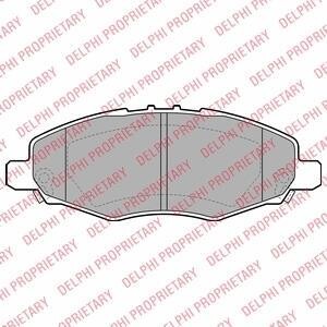 Комплект тормозных колодок, дисковый тормоз - (04465YZZDU, 044650K310, 044650K130) Delphi LP2059
