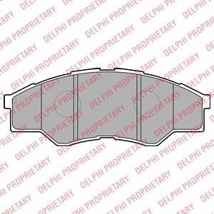 Комплект тормозных колодок, дисковый тормоз - (044650K010, 044650K160, 04465YZZDW) Delphi LP2060