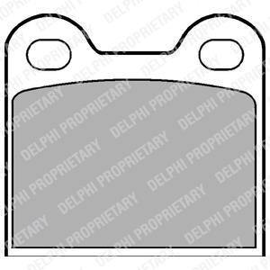 Комплект тормозных колодок, дисковый тормоз - (105062600300, 105142600300, 105142600402) Delphi LP21