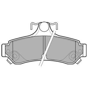 Комплект тормозных колодок - Delphi LP2700