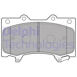 Комплект тормозных колодок - (d10601LB2A) Delphi LP2712