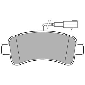 Комплект тормозных колодок - Delphi LP3185