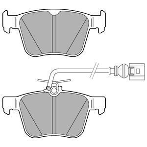 Дисковые тормозные колодки, комплект - (8V0698451C) Delphi LP3267