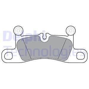Гальмівні колодки, дискові - Delphi LP3298
