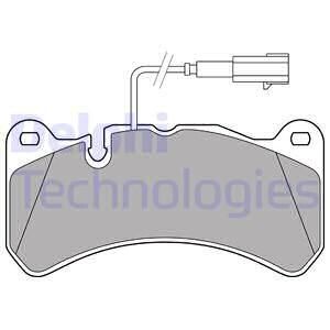 Комплект гальмівних колодок - ((6000629066, 68309143AA, 77367664, 77368542)) Delphi LP3374