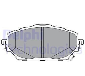 Гальмівні колодки, дискові - (04465F4010, 04465F4020) Delphi LP3378