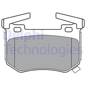 Комплект гальмівних колодок - ((58302J5A55)) Delphi LP3397