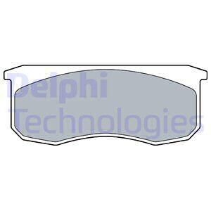 Комплект гальмівних колодок передн, UAZ HUNTER, PATRIOT 2.2D/2.7/2.9 06.03- - Delphi LP3509