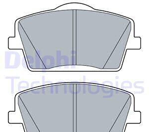 Гальмівні колодки, дискові - Delphi LP3515