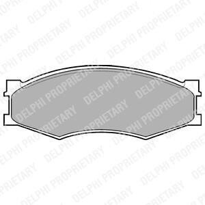 Комплект тормозных колодок, дисковый тормоз - Delphi LP358
