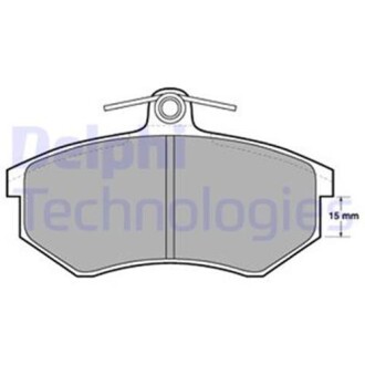 Гальмівні колодки, дискові - Delphi LP429