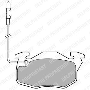 Комплект тормозных колодок, дисковый тормоз - Delphi LP490
