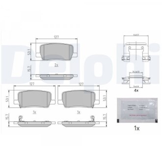 Гальмівні колодки - Delphi LP5039EV