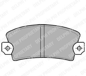 Комплект тормозных колодок, дисковый тормоз - Delphi LP56