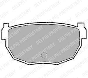 Комплект тормозных колодок, дисковый тормоз - Delphi LP570