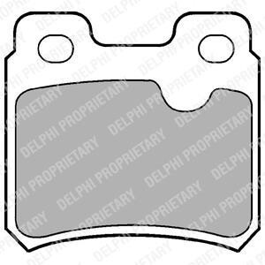 Комплект тормозных колодок, дисковый тормоз - Delphi LP586