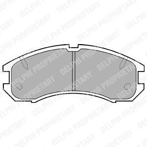 Комплект тормозных колодок, дисковый тормоз - (g03049280, G03049280A, G03049280B) Delphi LP595