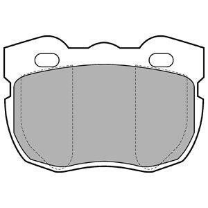 Комплект тормозных колодок, дисковый тормоз - Delphi LP599