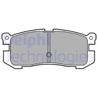 Гальмівні колодки, дискові - (3395842, E92Z2200A, GJ872648ZA) Delphi LP624