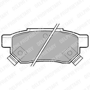 Комплект тормозных колодок, дисковый тормоз - Delphi LP625