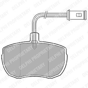 Комплект тормозных колодок, дисковый тормоз - (rtc4518, gbp292, gbp287) Delphi LP651