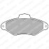 Комплект гальмівних колодок передн, CITROEN XANTIA 1.6-2.0D 03.93-04.03 - ((425156, 425291, 425114, 95667785, 95667786)) Delphi LP787 (фото 1)