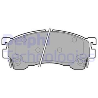 Комплект тормозных колодок, дисковый тормоз - Delphi LP801