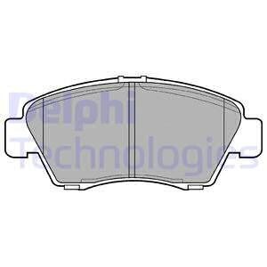 Комплект тормозных колодок, дисковый тормоз - (45022S04V11, 45022S5AG01, 45022SR3V01) Delphi LP809