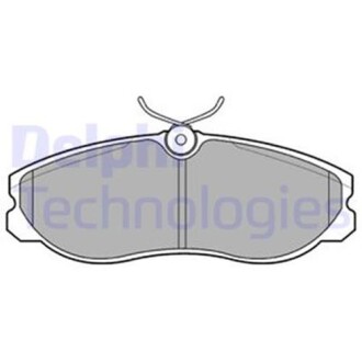 Комплект тормозных колодок, дисковый тормоз - (d10602X80A, 410609C526, 410609G125) Delphi LP847