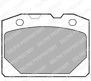 Гальмівні колодки, дискові - Delphi LP92