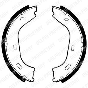Гальмівна колодка MERCEDES /8 (W114), /8 (W115), 123 (C123), 123 (W123), 123 T-MODEL (S123), CABRIOLET (W111, W112), COUPE (W111, W112), HECKFLOSSE (W110), PAGODE (W113) 1.9-6.3 06.59-06.91 - ((1164200020, 1234200020, 1234200120, 1264200120, A1234200020)) Delphi LS1372