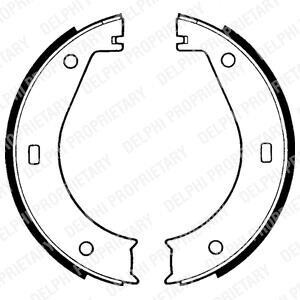 Комплект тормозных колодок, стояночная тормозная система - Delphi LS1573
